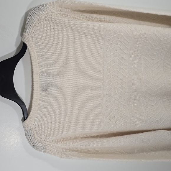 {Magaschoni} Mens 100% Cashmere Cream Fairisle Pullover Sweater - Large - Picture 7 of 15